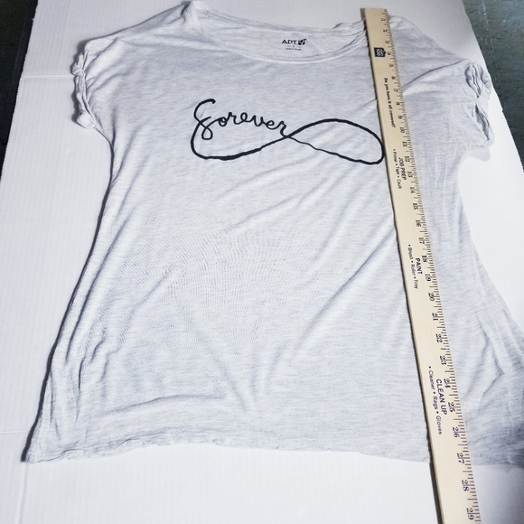 APT 9 LIGHT HEATHER GRAY CUFFED SLEEVE FOREVER SHIRT SIZE LARGE - Picture 6 of 12